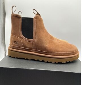 UGG Chestnut Suede Chelsea Ankle Boots 1121644 Womens 8 Lining Pull On